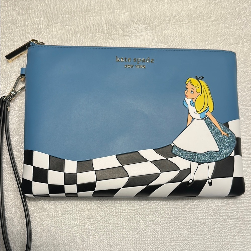 Kate Spade Disney 🏰 Alice in Wonderland Wristlet NWT
